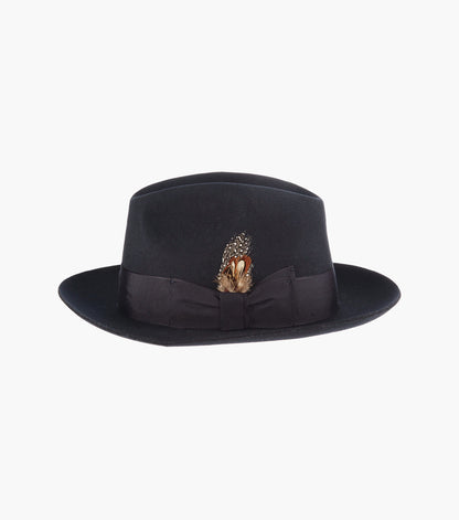 AUGUST FEDORA Wool Felt Pinch Front Hat