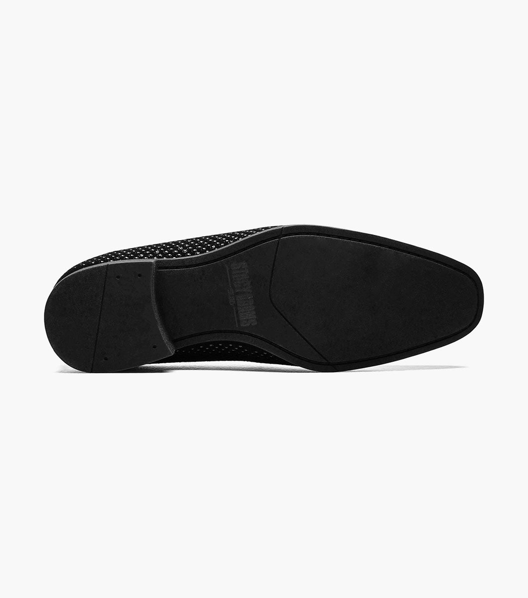 Stacy Adams SWAGGER Studded Slip On Black by Stacy Adams Shoes