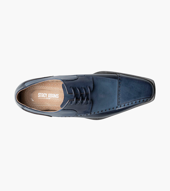 Stacy Adams PLAZA Modified Cap Toe Oxford Blue Multi by Stacy Adams Shoes