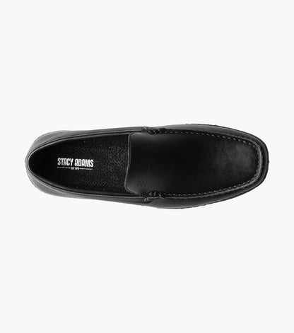 Stacy Adams DEL Moc Toe Slip On Black by Stacy Adams Shoes