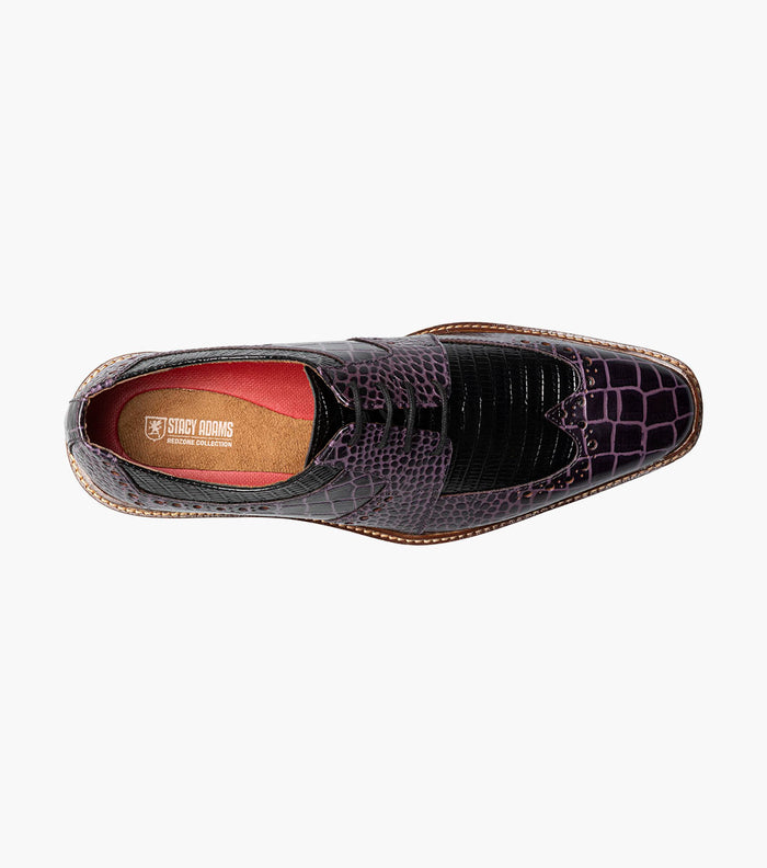 Stacy Adams TRAVATO Wingtip Oxford Purple Multi by Stacy Adams Shoes