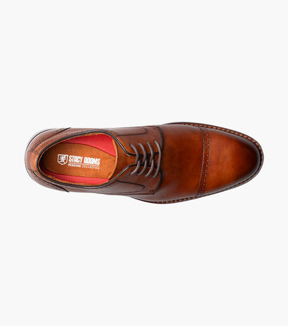 Stacy Adams BAILEY Cap Toe Oxford Brandy by Stacy Adams Shoes