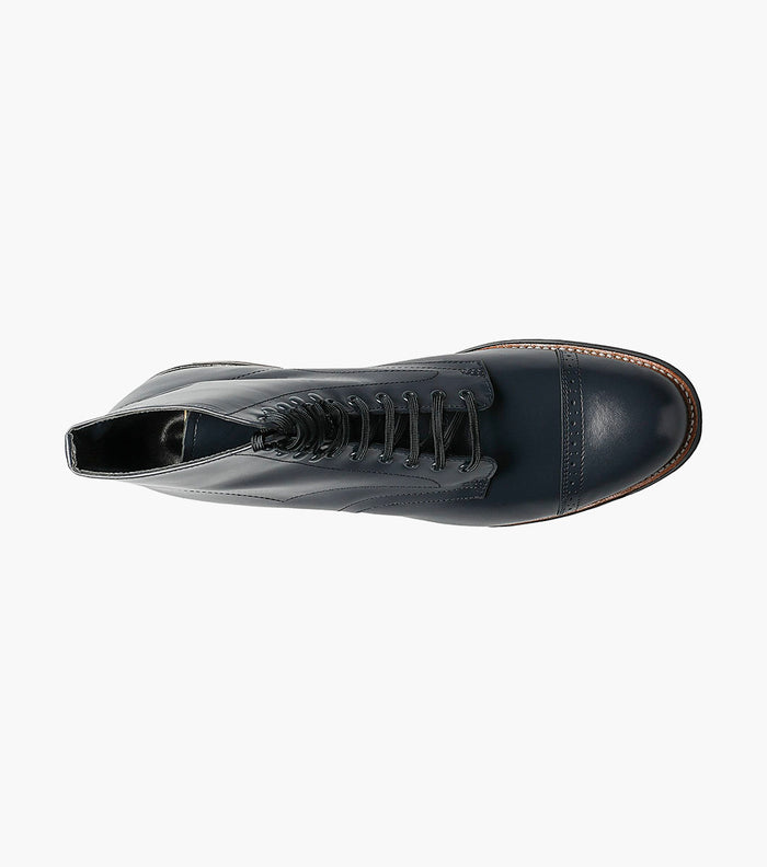 Stacy Adams MADISON Cap Toe Boot Navy by Stacy Adams Shoes