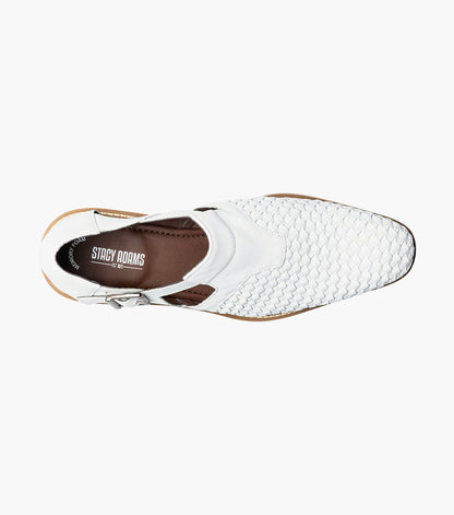 Stacy Adams ALVARADO Woven City Sandal White by Stacy Adams Shoes