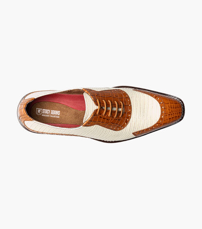 Stacy Adams TARANGO Modified Cap Toe Oxford Tan Multi by Stacy Adams Shoes