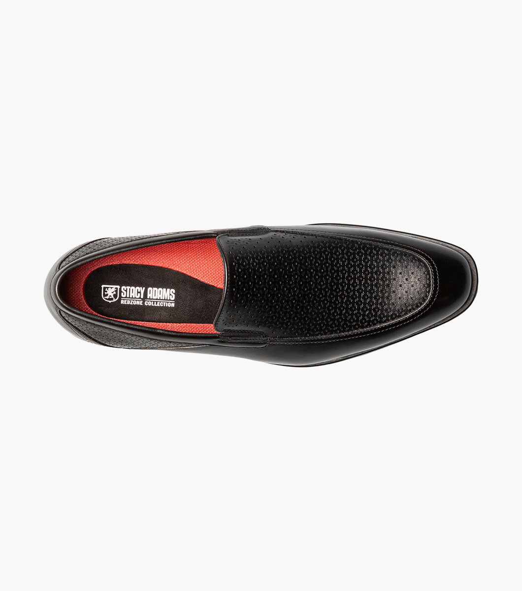 Stacy Adams AIDEN Moc Toe Slip On Black by Stacy Adams Shoes
