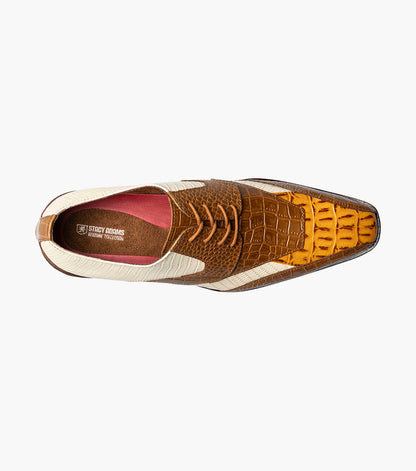 Stacy Adams TRISTANO Modified Bike Toe Oxford Tan Multi by Stacy Adams Shoes