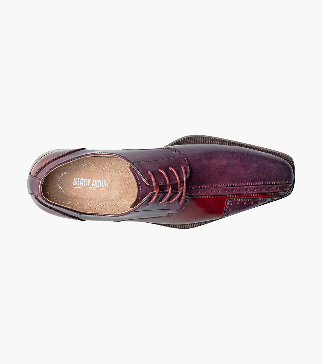 Stacy Adams PALMENTO Modified Cap Toe Oxford Burgundy Multi by Stacy Adams Shoes