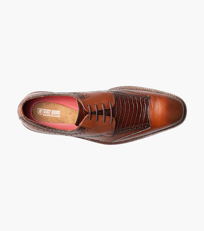 Stacy Adams GAMBETTA Modified Cap Toe Oxford Cognac by Stacy Adams Shoes