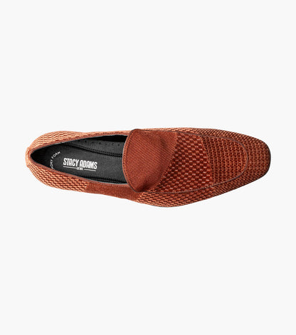 Stacy Adams SHAPSHAW Velour Moc Toe Slip On Cognac by Stacy Adams Shoes