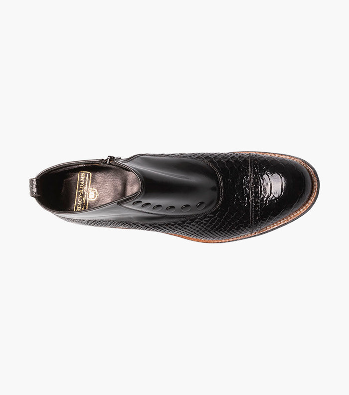 Stacy Adams Madison Spectator Spat Cap Toe Demi Boot by Stacy Adams Shoes