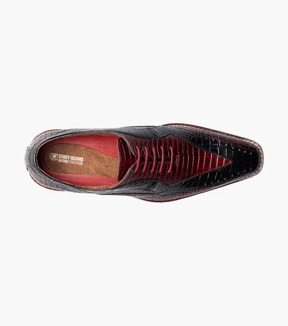Stacy Adams TALLERO V-Tip Oxford Burgundy Multi by Stacy Adams Shoes