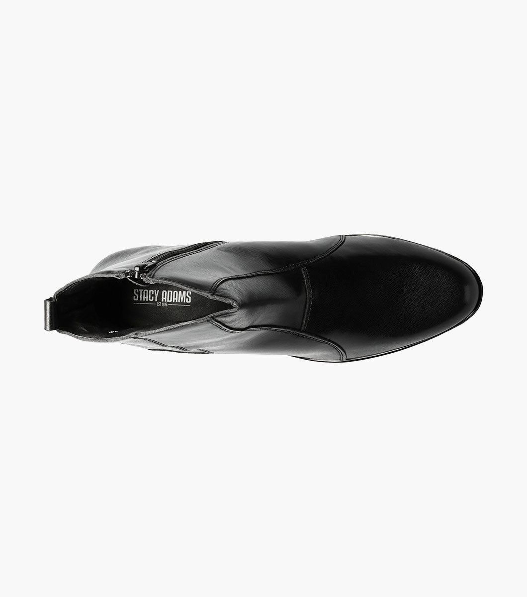 Stacy Adams SANTOS Side Zip Boot Black by Stacy Adams Shoes