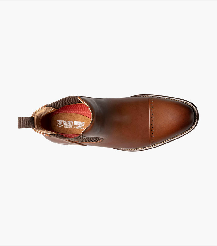 Stacy Adams MAURY Cap Toe Chelsea Boot Chocolate by Stacy Adams Shoes