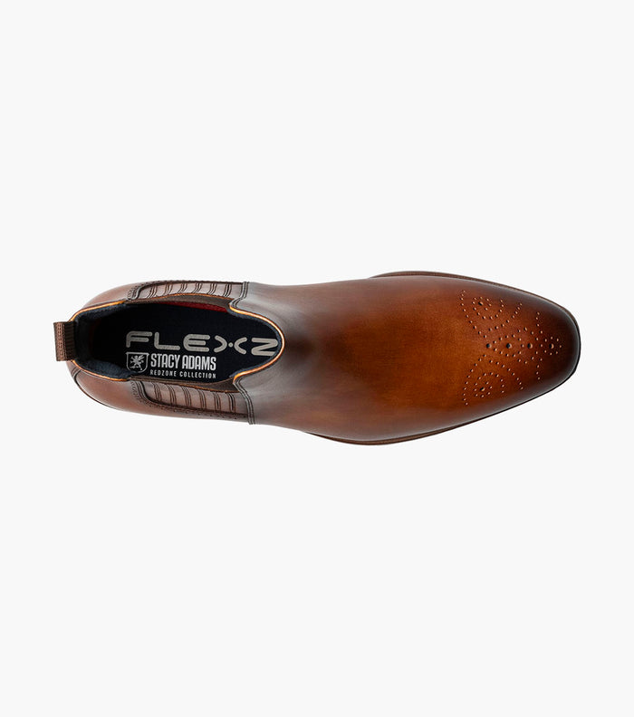 Stacy Adams BRADLEY Plain Toe Chelsea Boot Tan by Stacy Adams Shoes