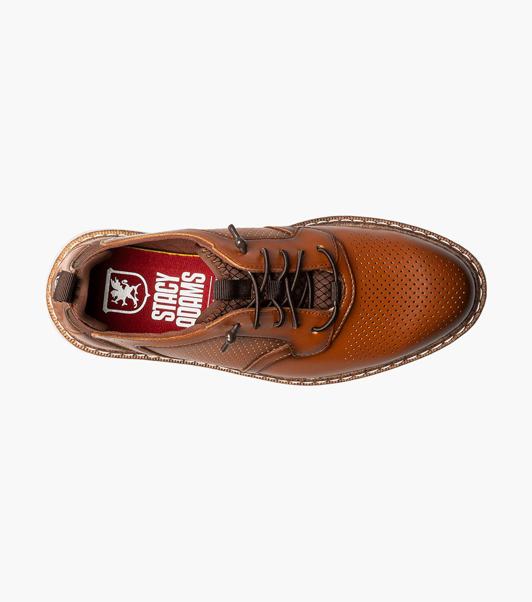 Stacy Adams Kids Sync Plain Toe Elastic Lace Up by Stacy Adams Shoes