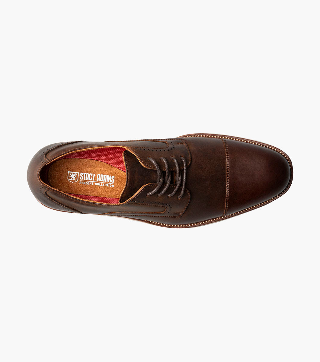 Stacy Adams WESBRIDGE Cap Toe Oxford Brown CH by Stacy Adams Shoes