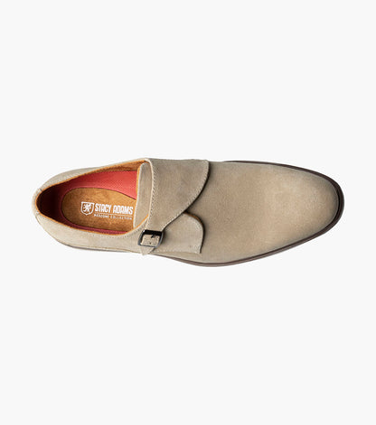 Stacy Adams TAYLEN Plain Toe Monk Strap Sandstone by Stacy Adams Shoes