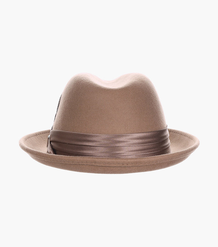 ASH FEDORA Crushable Wool Felt Pinch Front Hat