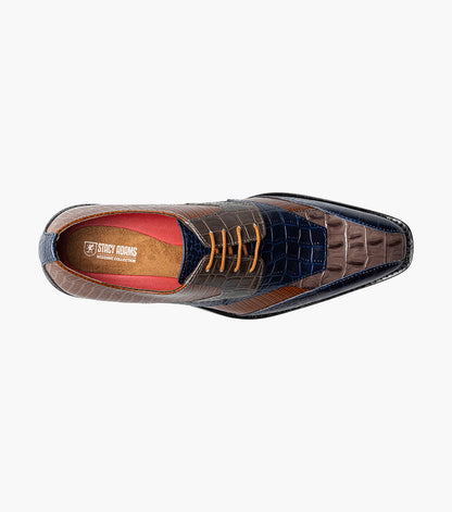 Stacy Adams TRISTANO Modified Bike Toe Oxford Gray Multi by Stacy Adams Shoes