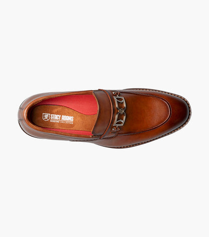 Stacy Adams BOYD Moc Toe Bit Slip On Brandy by Stacy Adams Shoes