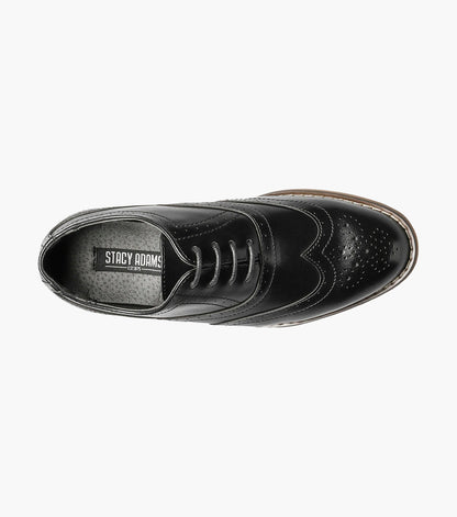 Stacy Adams Kids Dunbar Wingtip Oxford by Stacy Adams Shoes
