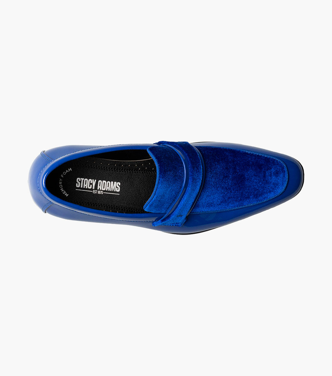 Stacy Adams SPRATLEY Moc Toe Saddle Slip On Royal by Stacy Adams Shoes
