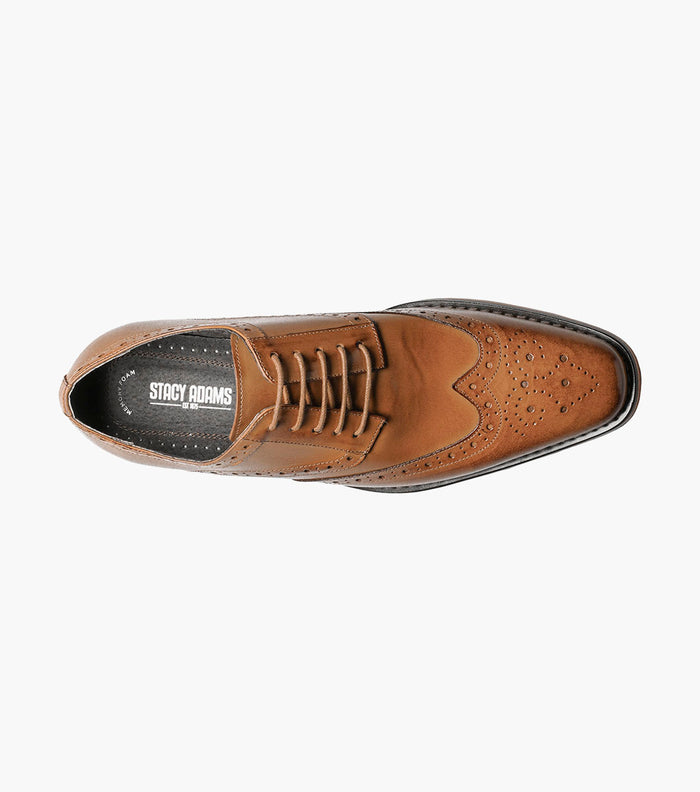 Stacy Adams TINSLEY Wingtip Oxford Tan by Stacy Adams Shoes