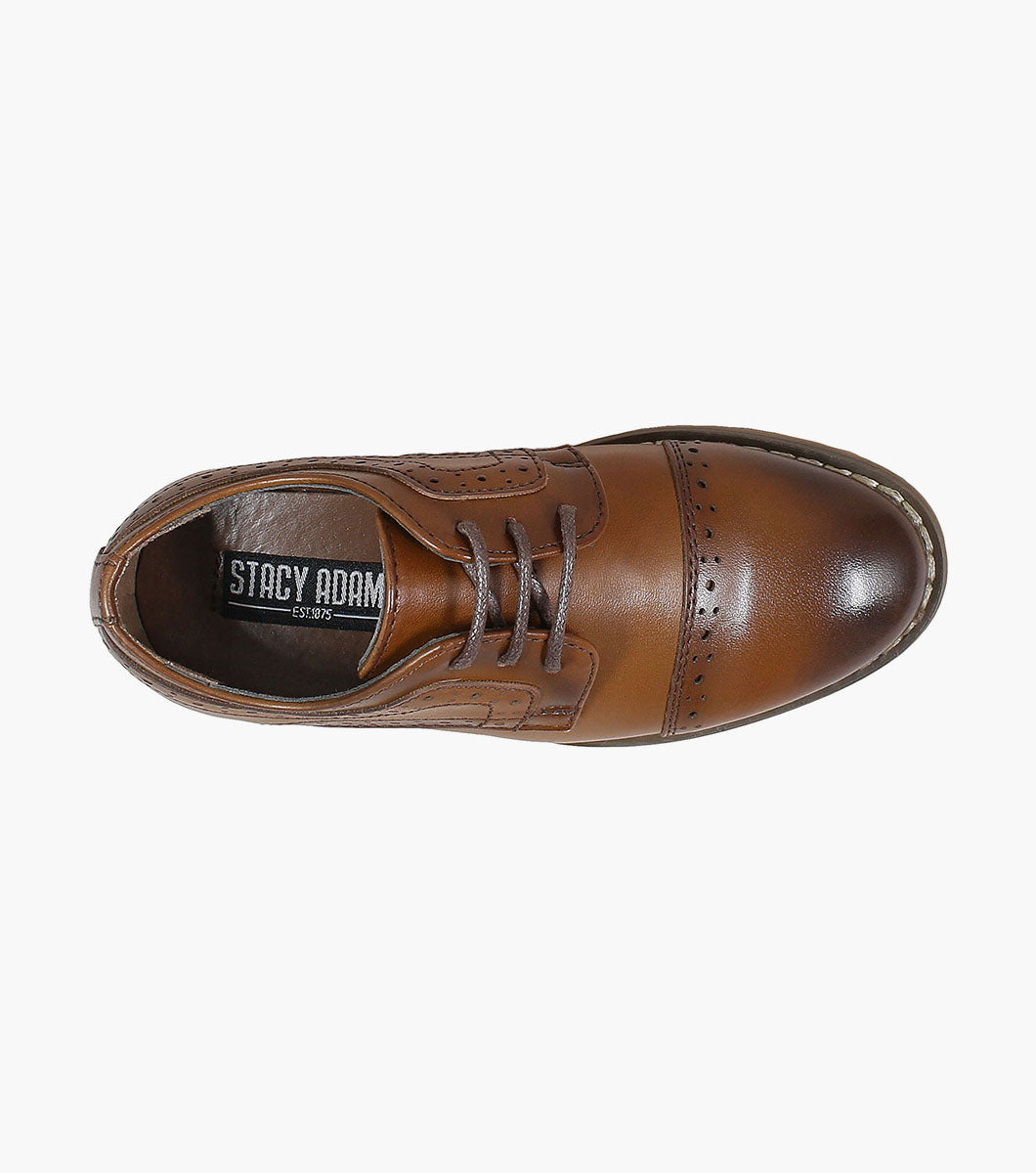 Stacy Adams INFANTS DICKINSON Cap Toe Oxford Cognac by Stacy Adams Shoes