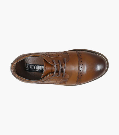 Stacy Adams INFANTS DICKINSON Cap Toe Oxford Cognac by Stacy Adams Shoes