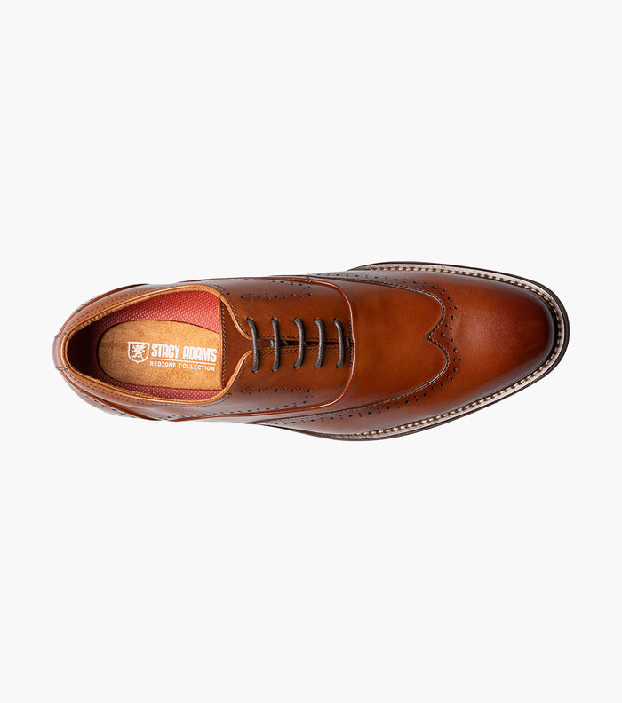 Stacy Adams MACARTHUR Wingtip Oxford Cognac by Stacy Adams Shoes
