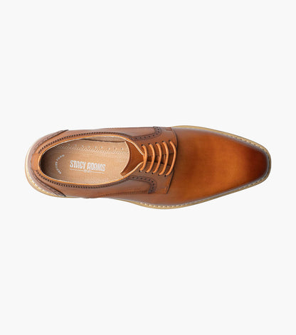 Stacy Adams BARRINGER Plain Toe Oxford Tan by Stacy Adams Shoes