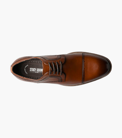 Stacy Adams DICKINSON Cap Toe Oxford Cognac by Stacy Adams Shoes