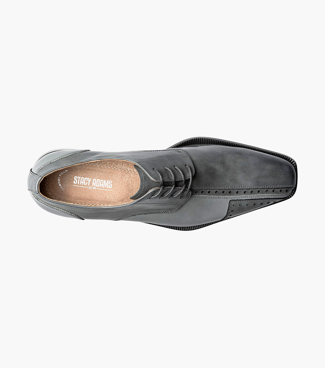 Stacy Adams PALMENTO Modified Cap Toe Oxford Gray Multi by Stacy Adams Shoes