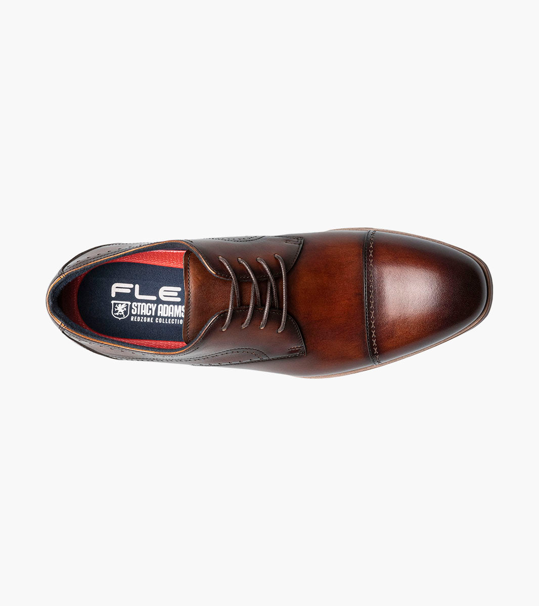 Stacy Adams BRYANT Cap Toe Oxford Brown by Stacy Adams Shoes