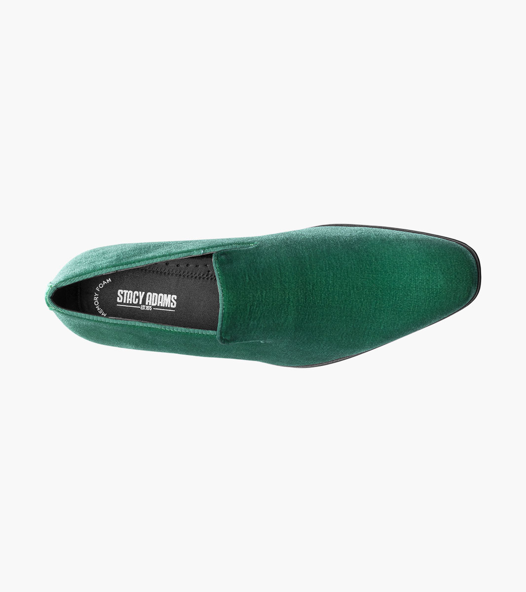 Stacy Adams SAVIAN Plain Toe Velour Slip On by Stacy Adams Shoes