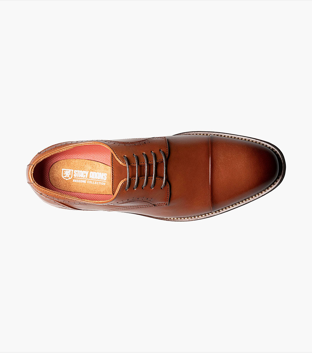 Stacy Adams MADDOX Cap Toe Oxford Cognac by Stacy Adams Shoes