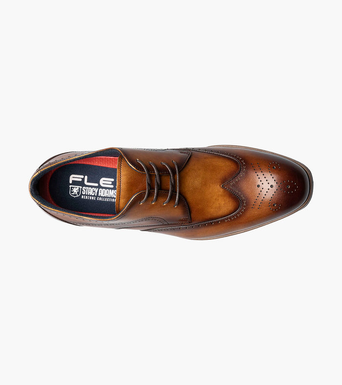 Stacy Adams BRAYDEN Wingtip Oxford Tan by Stacy Adams Shoes