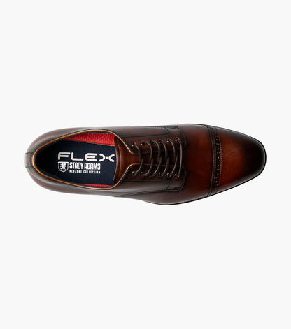 Stacy Adams WILLIAM Cap Toe Oxford Brown by Stacy Adams Shoes