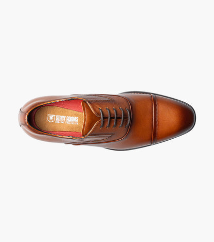 Stacy Adams LUCAS Cap Toe Oxford Cognac by Stacy Adams Shoes