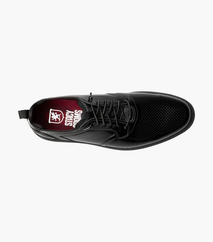 Stacy Adams SPYRE Plain Toe Elastic Lace Up Black Patent by Stacy Adams Shoes