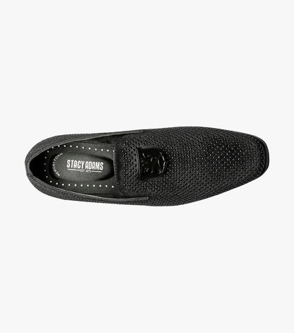 Stacy Adams SWAGGER Studded Slip On Black by Stacy Adams Shoes
