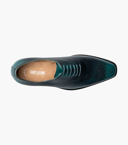 Stacy Adams HALLQUIST Plain Toe Oxford Turquoise by Stacy Adams Shoes