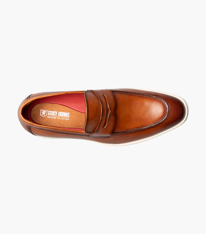 Stacy Adams SPENCER Moc Toe Penny Slip On Tan by Stacy Adams Shoes