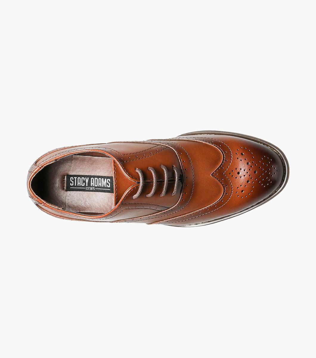 Stacy Adams Kids Dunbar Wingtip Oxford by Stacy Adams Shoes