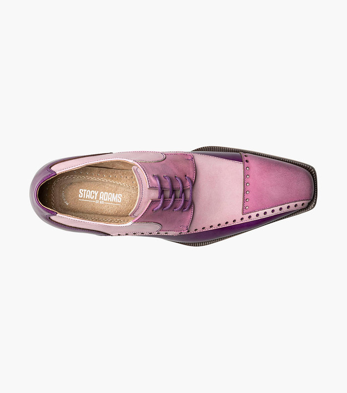Stacy Adams PLAZA Modified Cap Toe Oxford Purple Multi by Stacy Adams Shoes