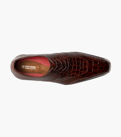 Stacy Adams TRISTANO Modified Bike Toe Oxford Cognac by Stacy Adams Shoes