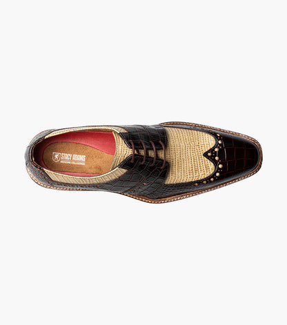 Stacy Adams TRAVATO Wingtip Oxford Taupe Multi by Stacy Adams Shoes