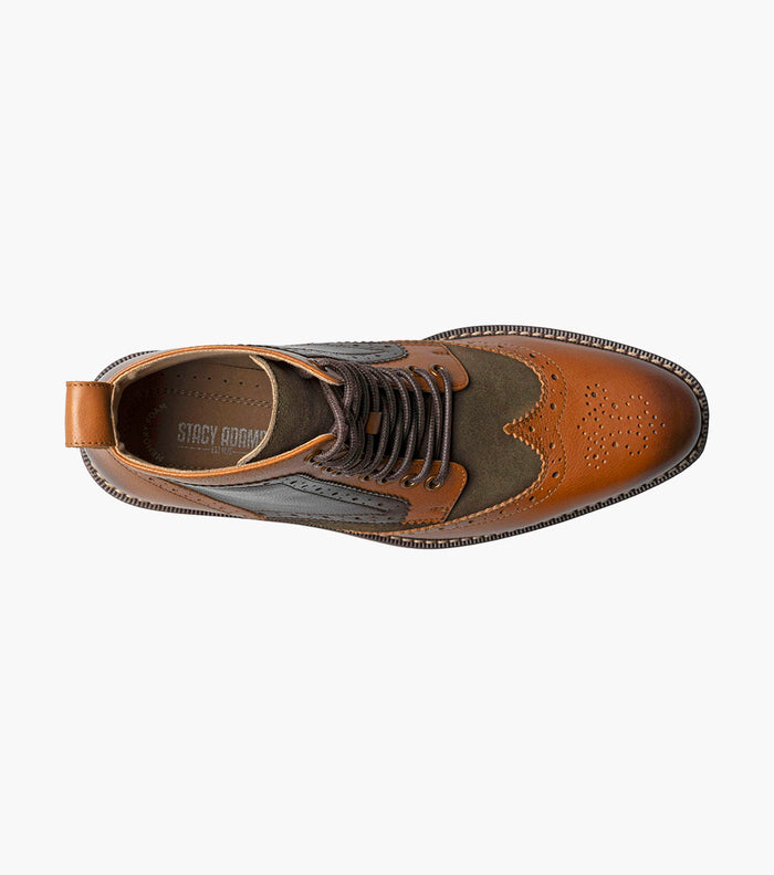 Stacy Adams Finnegan Wingtip Lace Up Boot by Stacy Adams Shoes