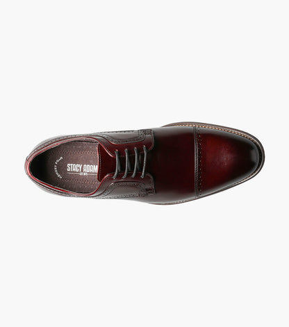 Stacy Adams DICKINSON Cap Toe Oxford Burgundy by Stacy Adams Shoes